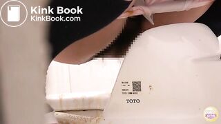 Lovely woman has diarrhea