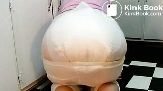 Poop a Diaper in Kitchen