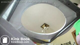 Three girls shit on slave