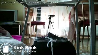 Three girls shit on slave