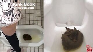 Girls shit out huge logs