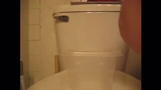 Plastic container creamy poop