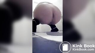 female toilet voyeur pooping