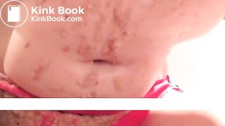 Bulimic Whore Puking On Herself