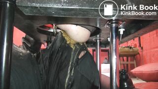 Loose scat eating from domina