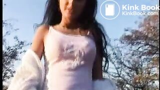 Teen Shitting in fields