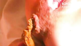 Slave husband eat shit from sexy ass hole