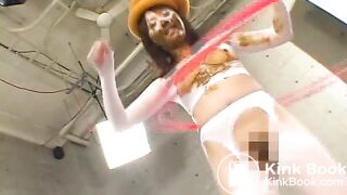 hula hoop with a shit face