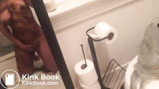 Ebony playing smearing poop