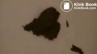 Girl poops diarrhea in mesh panties