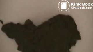 Girl poops diarrhea in mesh panties