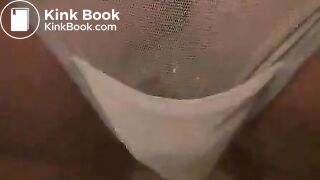 Girl poops diarrhea in mesh panties