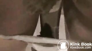 Girl poops diarrhea in mesh panties