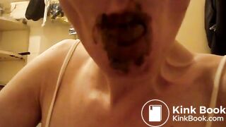 Eating her own shit