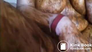 Shit loving girl - scat smearing slut babe