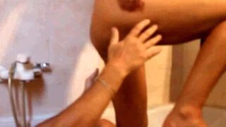 Wife defecates on me and I masturbate with it