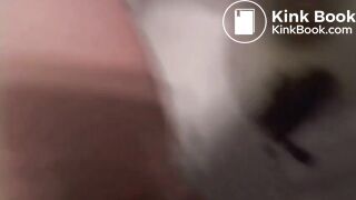 Plump brunette shits