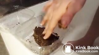 Scat shit masturbation