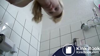 Thick German woman pooping a big turd!!