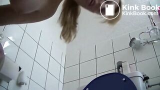 Thick German woman pooping a big turd!!