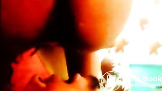 I actually got the poop in his mouth this time