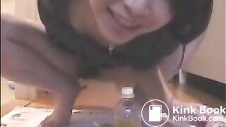 Japanese girl shit at home