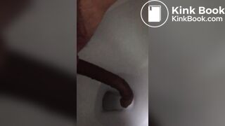 Girl Takes A Huge Long Shit