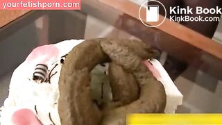 ... - Pooping hot milf. (lot of shit)