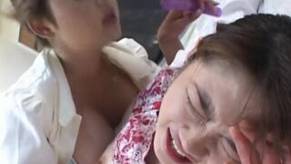 Perfect uncensored lesbian scat with two beauties