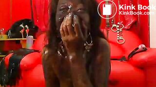 Ebony Scat Eating Webcam
