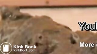 Pervert Girl Shitting on Magazine