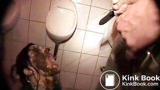 Bathroom girl becomes a toilet