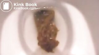 Beautiful Thai babe shitting on a napkin