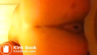 Hot girl taking a shit close up