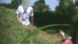 Japanese women caught shitting outdoor