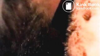 Nasty scat 4some shit on face and mouth