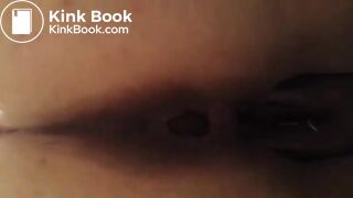 Fat wife pooping in close up