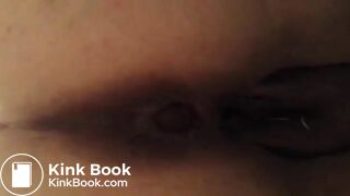 Fat wife pooping in close up