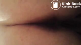 Fat wife pooping in close up