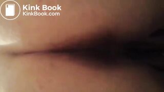 Fat wife pooping in close up