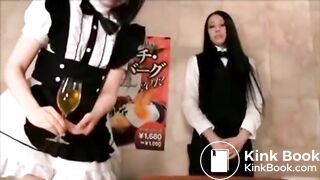 maid bake turd from asshole for man to eat