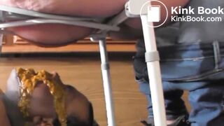 SSBBW takes huge Diareha shit in black guys face