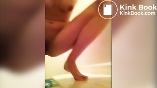 Girl taking dumps all over the place