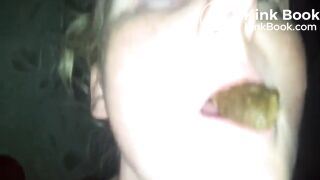 Shit in his girlfriends mouth