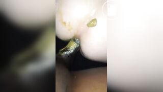 Black couple enjoys dirty anal