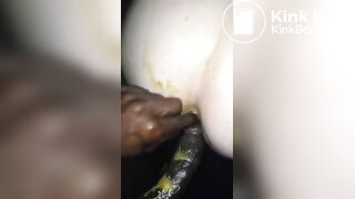 Black couple enjoys dirty anal