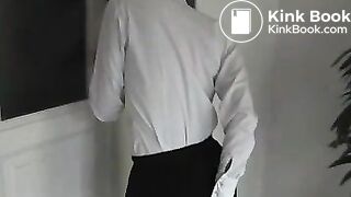 Desperate panty poop