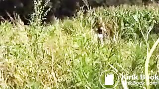 Hiking girl needs to poop