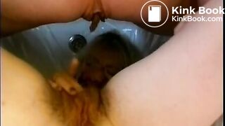 Shemale shits on woman...