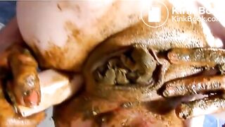 Scat Stockings in Pussy